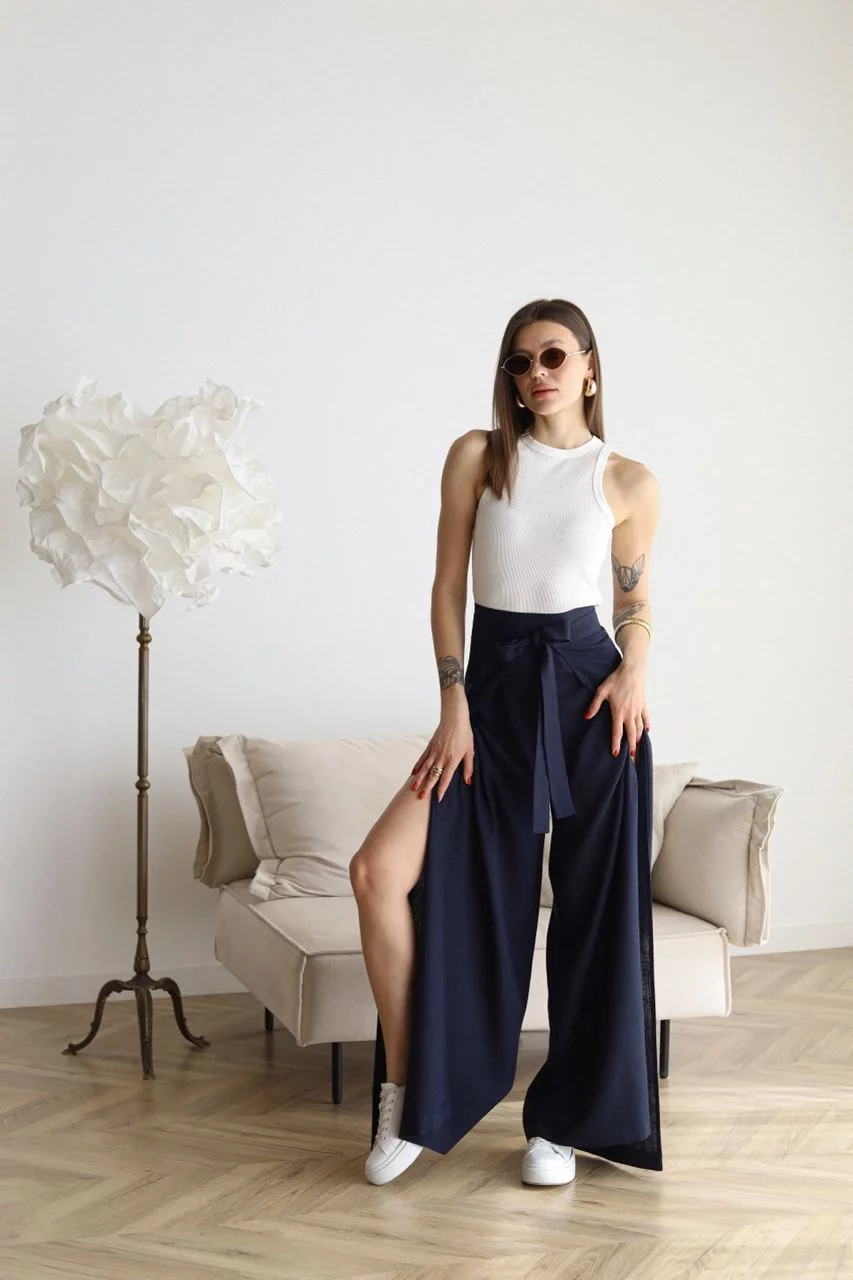 JULIANNA | PANTALONI IN LINO DAL TAGLIO AMPIO