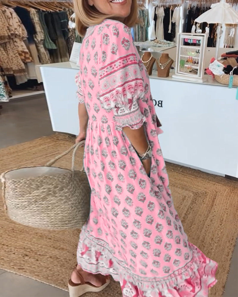 Emilia | Abito casual con stampa