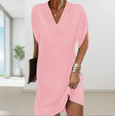 Claire | Abito elegante in cotone e lino