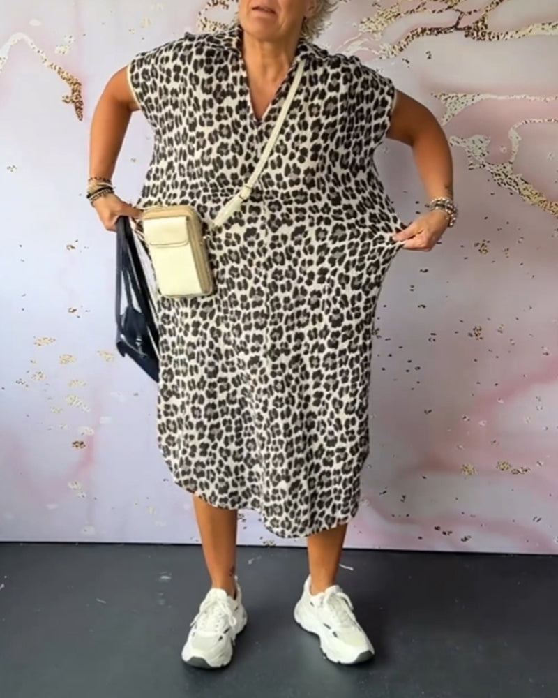 Celestina | Abito a maniche corte con scollo a V