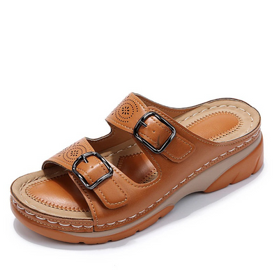 Sandali Ortopedici Donna - Pelle Traspirante, Comfort e Supporto per Alluce Valgo-5