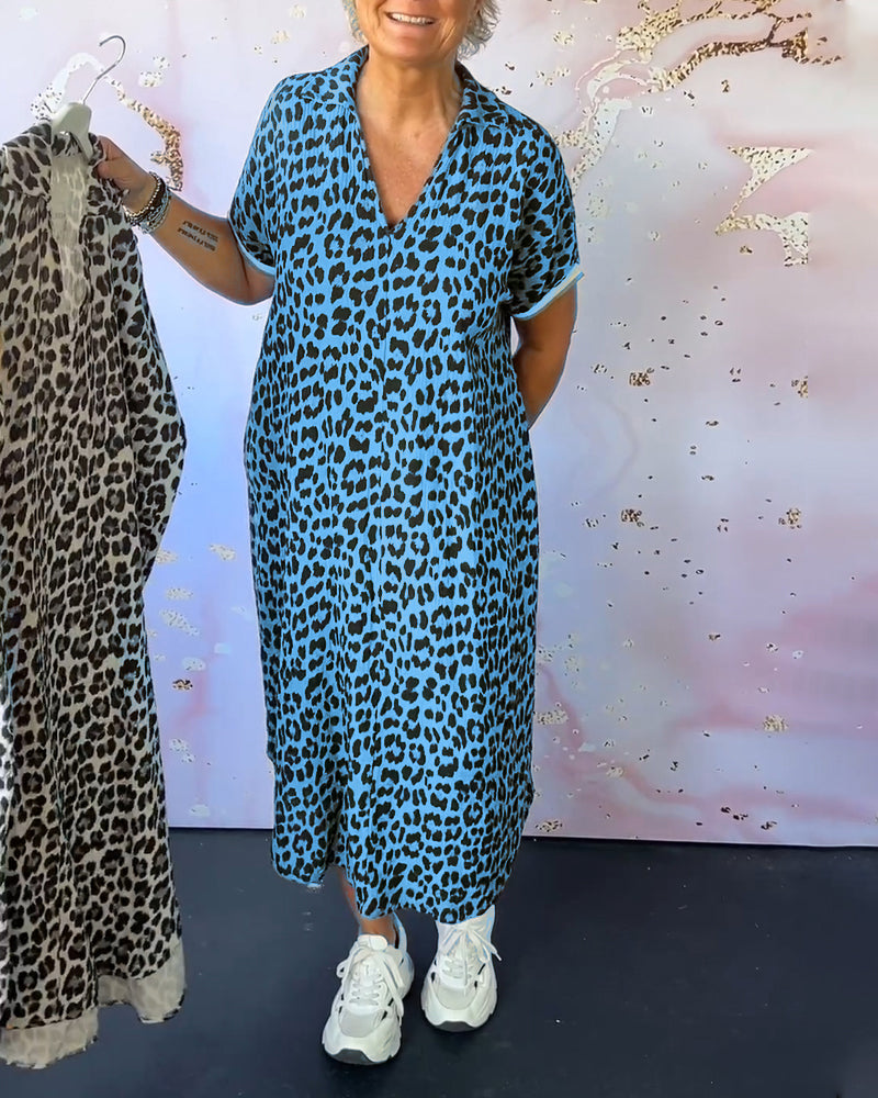 Celestina | Abito a maniche corte con scollo a V