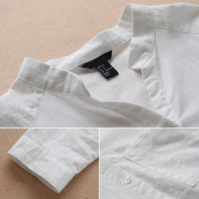 Sofia | camicia ampia in lino-cotone