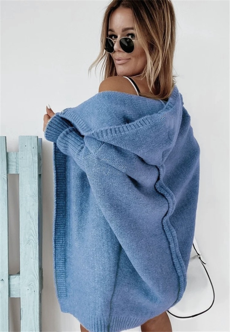 Antonella | Cardigan lungo con cappuccio