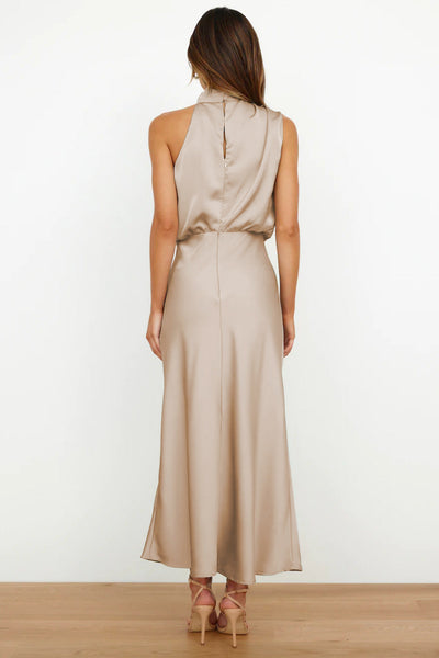 Aleina | Maxi abito con collo alto