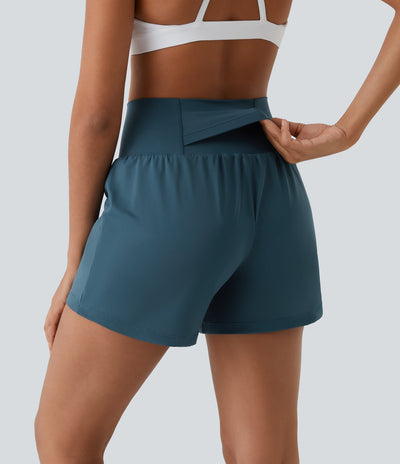 Margarethe Pantaloncini Yoga Donna – 2 in 1, Alta Vita, Elastico e Traspirante-3