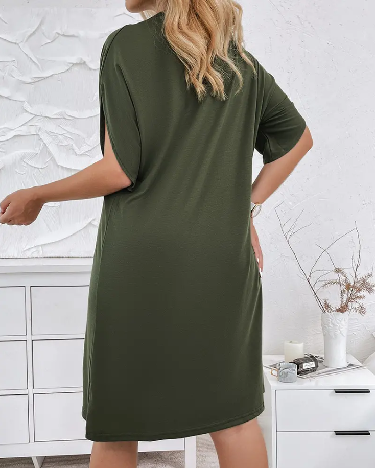 Claire | Abito elegante in cotone e lino