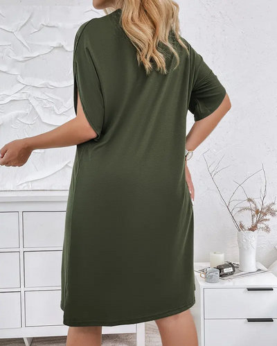 Claire | Abito elegante in cotone e lino