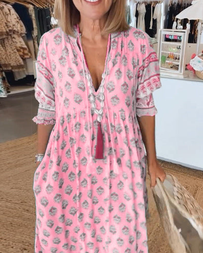 Emilia | Abito casual con stampa