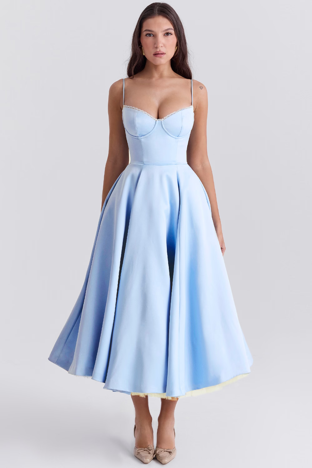 Alessia | Splendido abito midi lucido