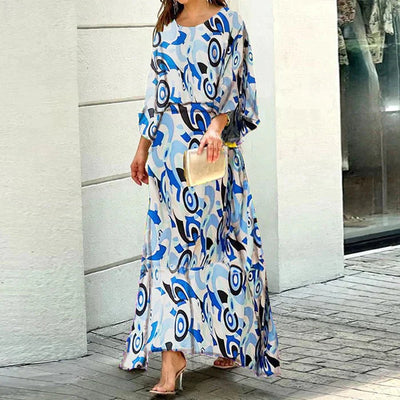 Claudia | Confortevole maxi abito stampato