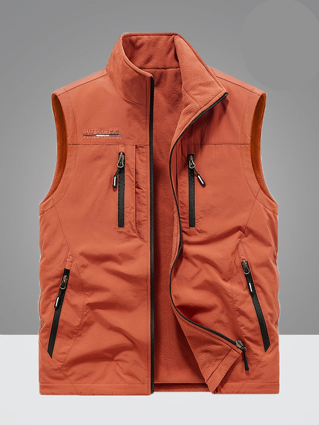 Nicolò | Gilet foderato in pile con tasche multiple