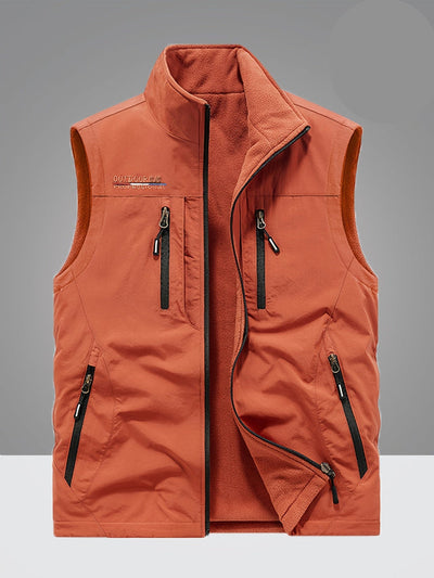 Nicolò | Gilet foderato in pile con tasche multiple