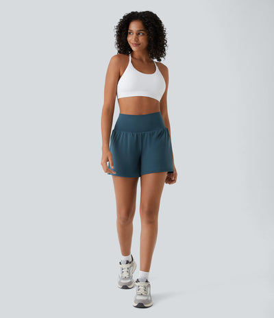 Margarethe Pantaloncini Yoga Donna – 2 in 1, Alta Vita, Elastico e Traspirante-2