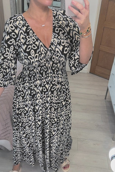 Zelmira | Maxi abito con scollo a V