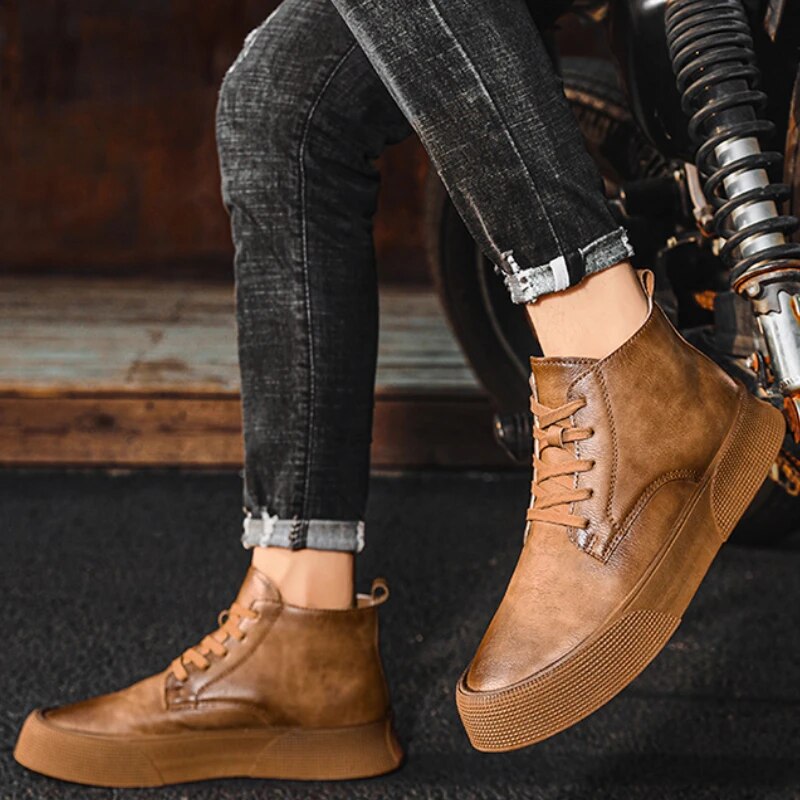Enzo | Stivali in pelle robusti e alla moda