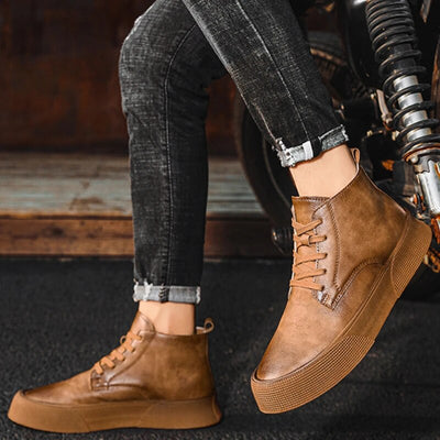 Enzo | Stivali in pelle robusti e alla moda