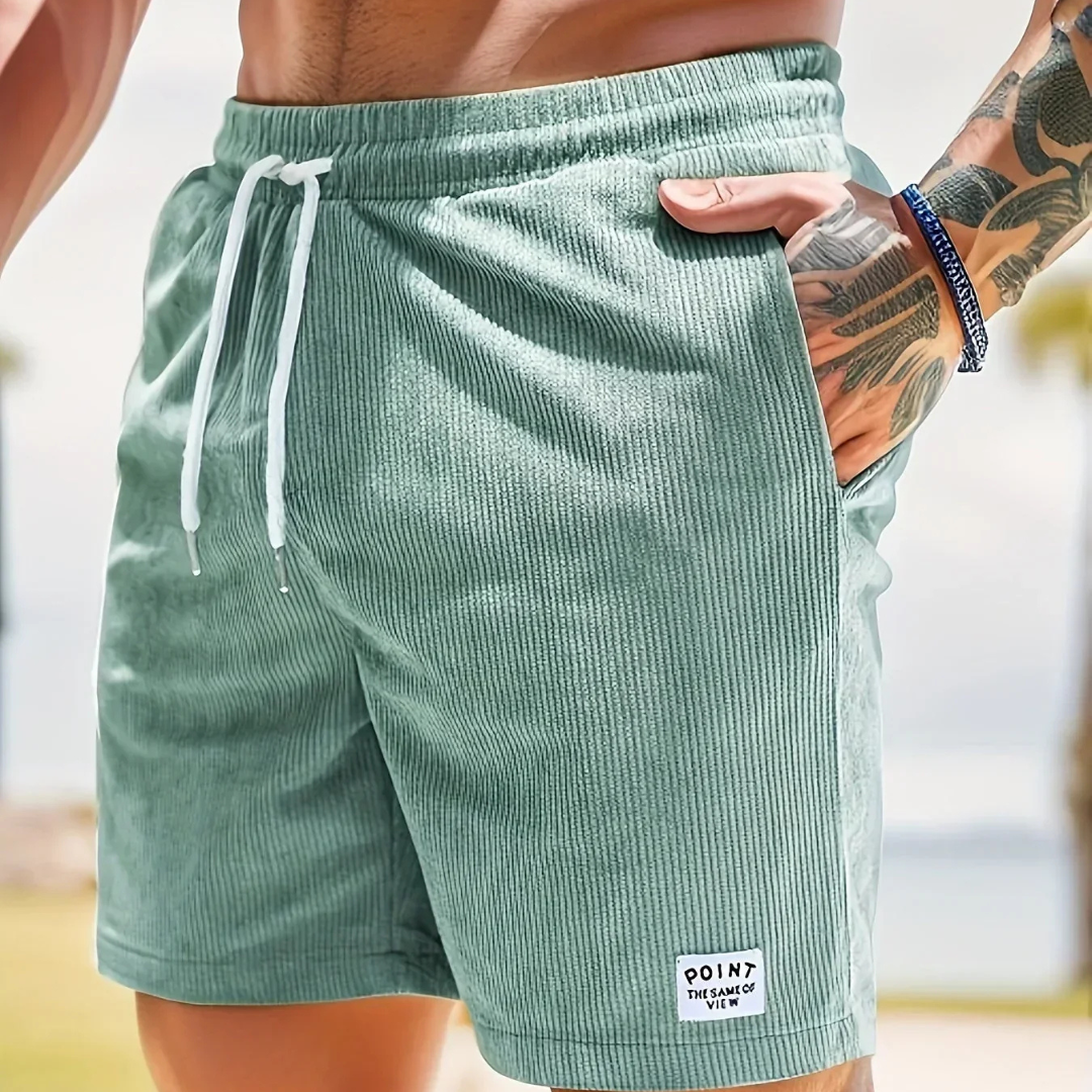 Marcello | Pantaloncini da Uomo in Tessuto di Corda Casual e Leggeri