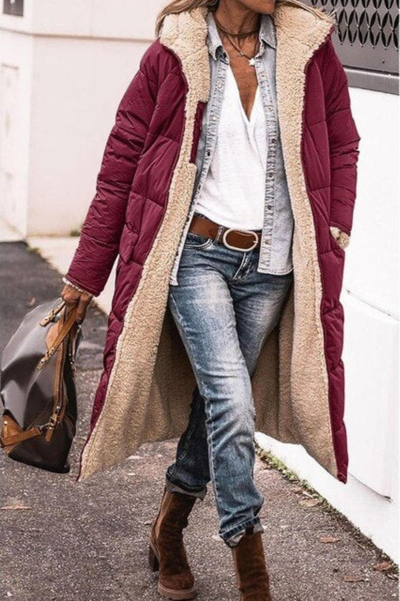 Ginetta | Elegante cappotto reversibile