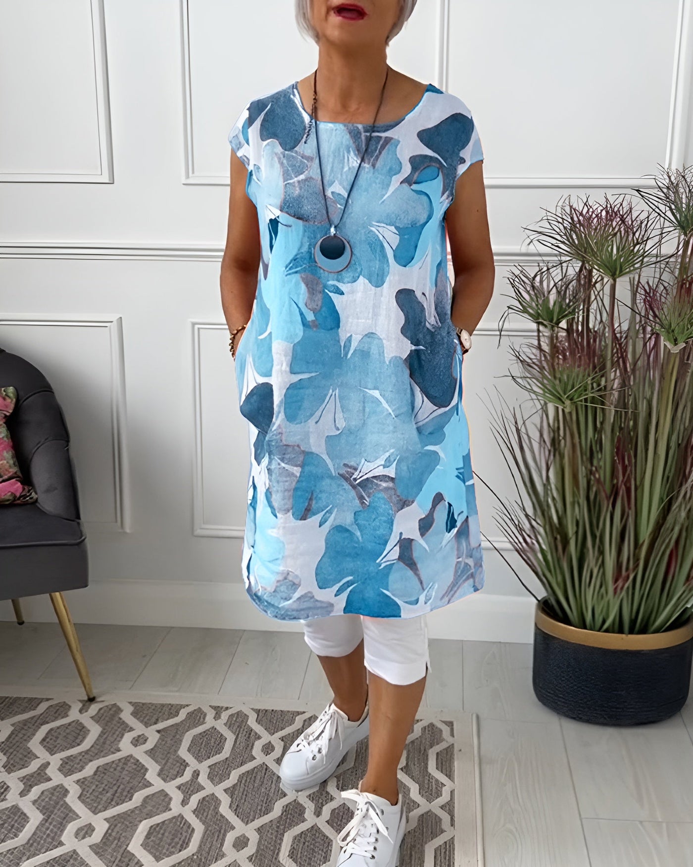 Lainey | Top lungo floreale casual