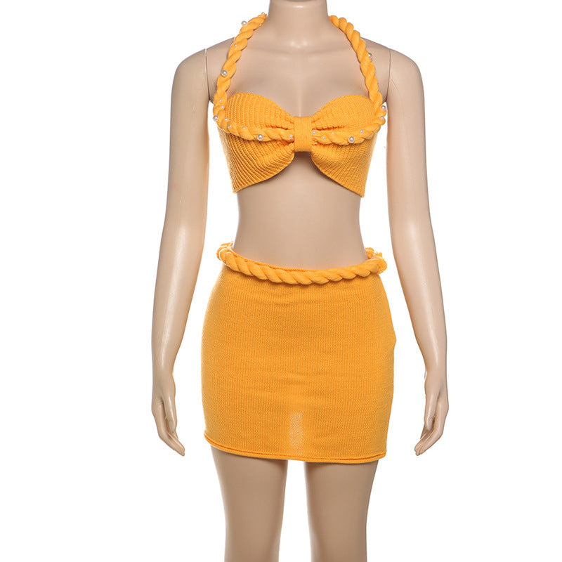 Alice | Bikini Set Sexy Mini Gonna con Top Cropped