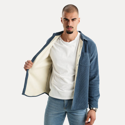 Emiliano | Camicia a manica lunga in velluto a coste
