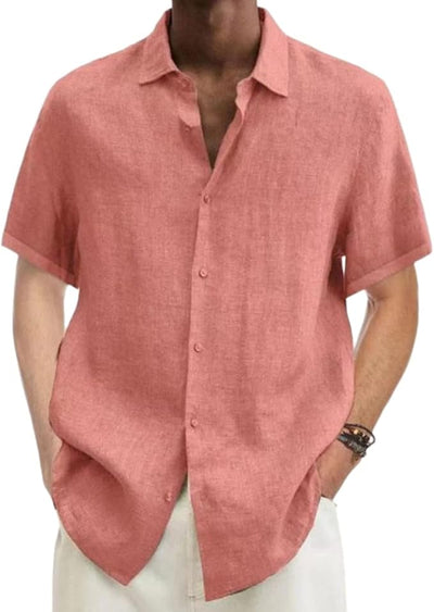 Adriaan | Camicia di Lino Uomo Elegante e Traspirante-5