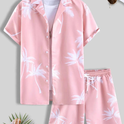 Variant image for Jorden | Set Estivo a 2 Parti con Camicia Tropicale e Pantaloncini Coordinati-25