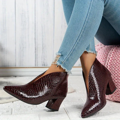 Eleganti Stivali | Stivale Alla Caviglia Slip-On per Donne 6