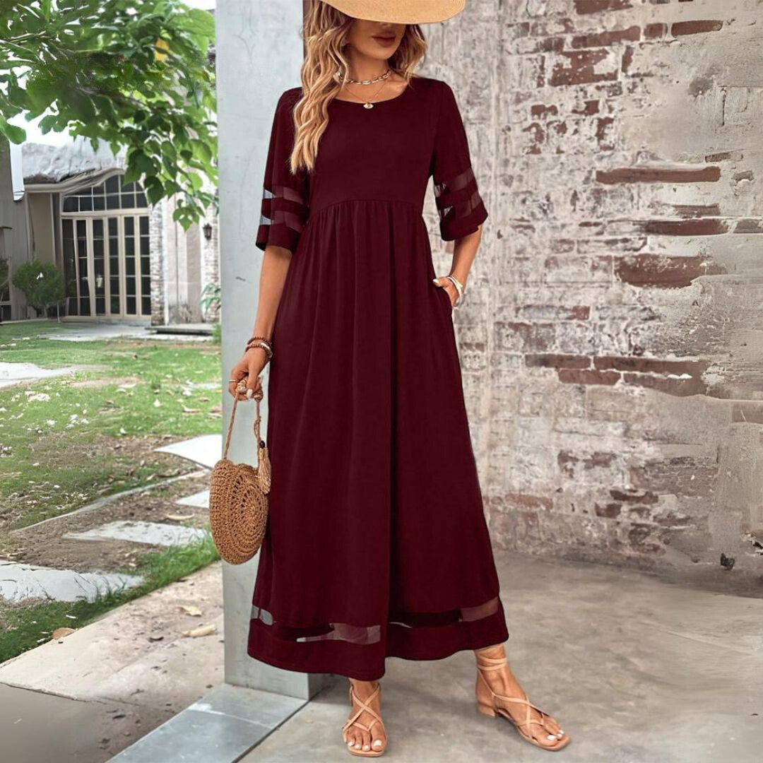 Amandine | Abito Elegante Cerimonia Donna - Tessuto Morbido-6