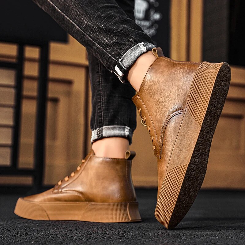 Enzo | Stivali in pelle robusti e alla moda