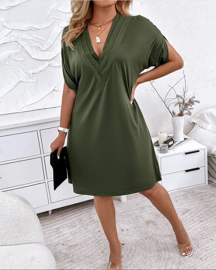 Claire | Abito elegante in cotone e lino