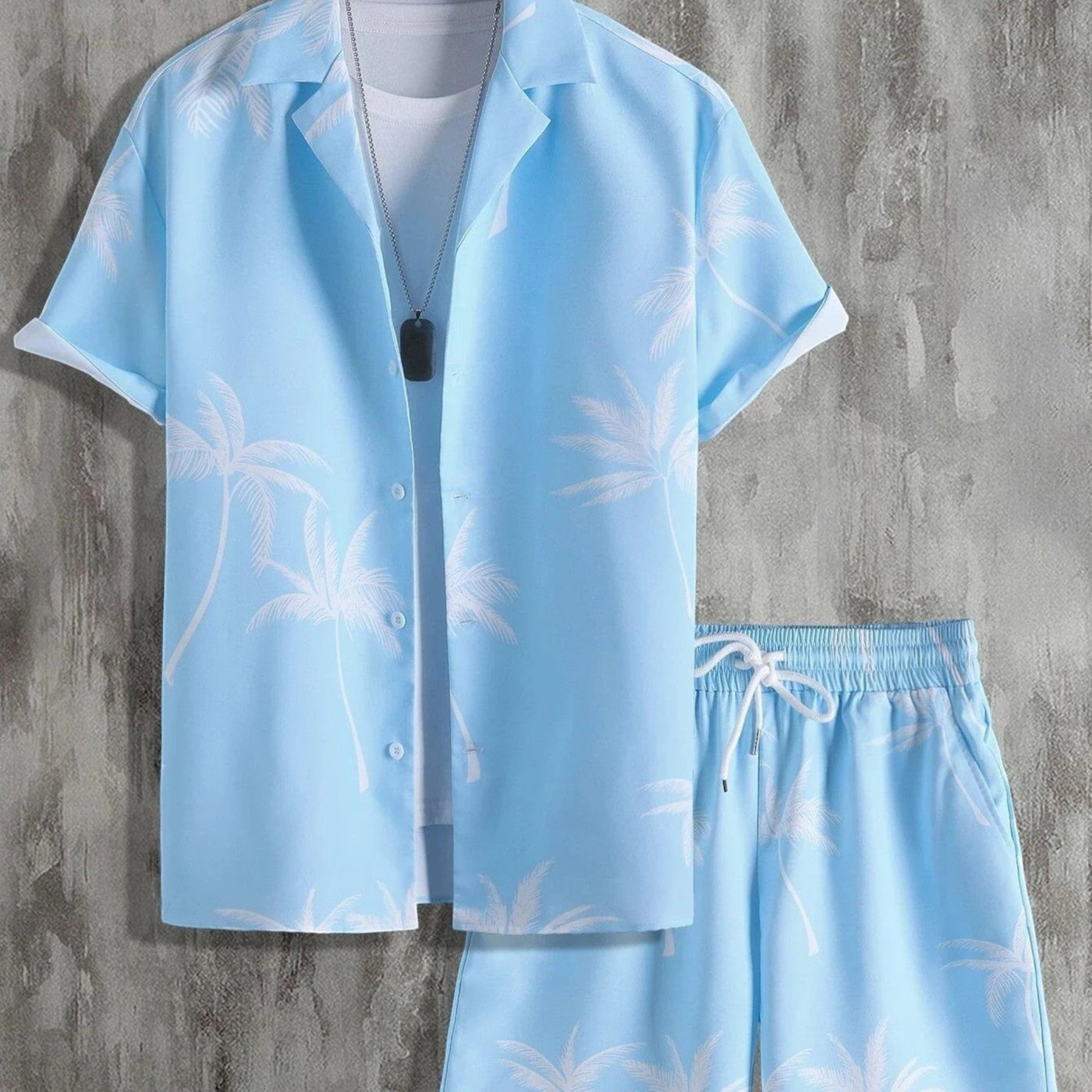 Jorden | Set Estivo a 2 Parti con Camicia Tropicale e Pantaloncini Coordinati 3