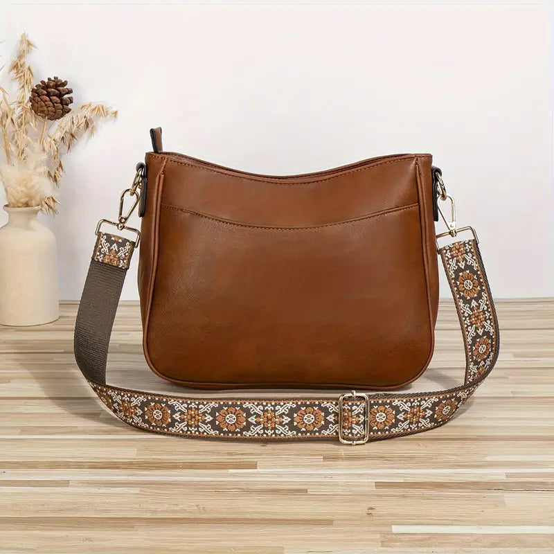 Quirina | Borsa Tracolla Donna Vegana Elegante con Dettagli Dorati 2