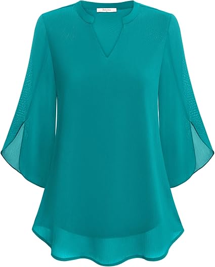 Celeste | Camicetta Elegante a Maniche Split per Donna-4