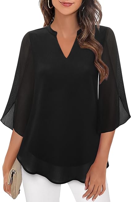 Celeste | Camicetta Elegante a Maniche Split per Donna-1
