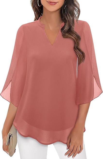 Celeste | Camicetta Elegante a Maniche Split per Donna-5