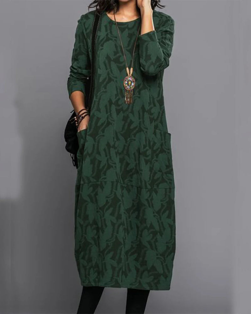 Adriana | Elegante abito vintage a maniche lunghe
