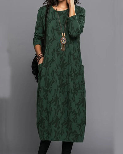 Adriana | Elegante abito vintage a maniche lunghe