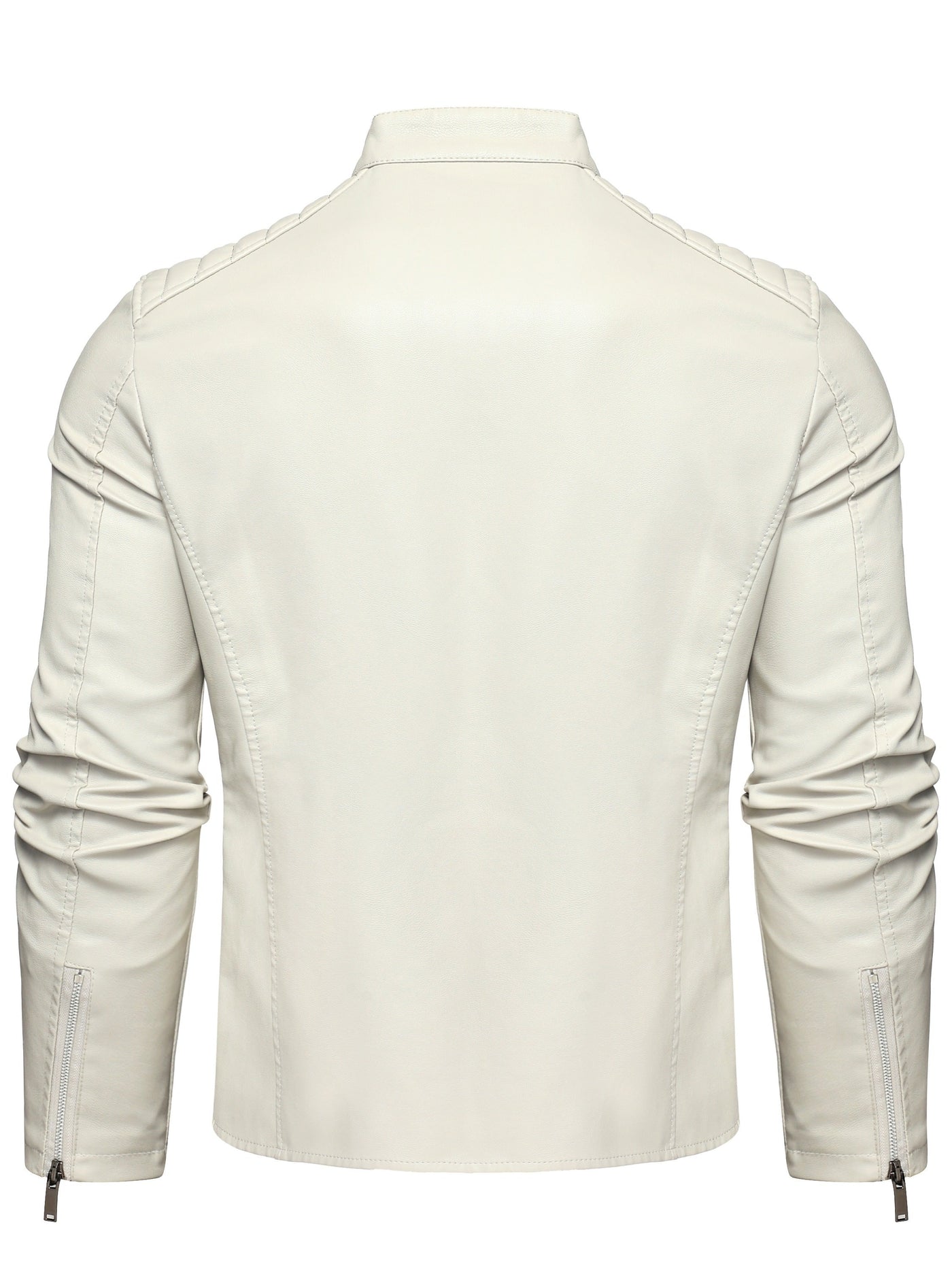 Gaspare | Elegante giacca di pelle con cerniera