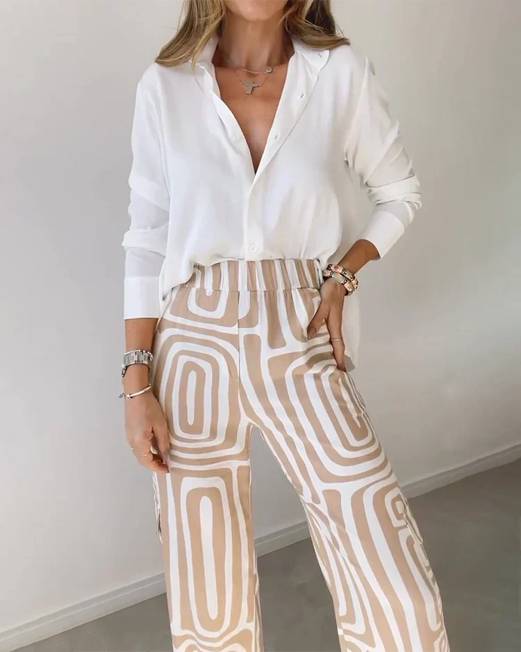 Olivia | Set Elegante in Due Parti con Camicetta e Pantaloni 3