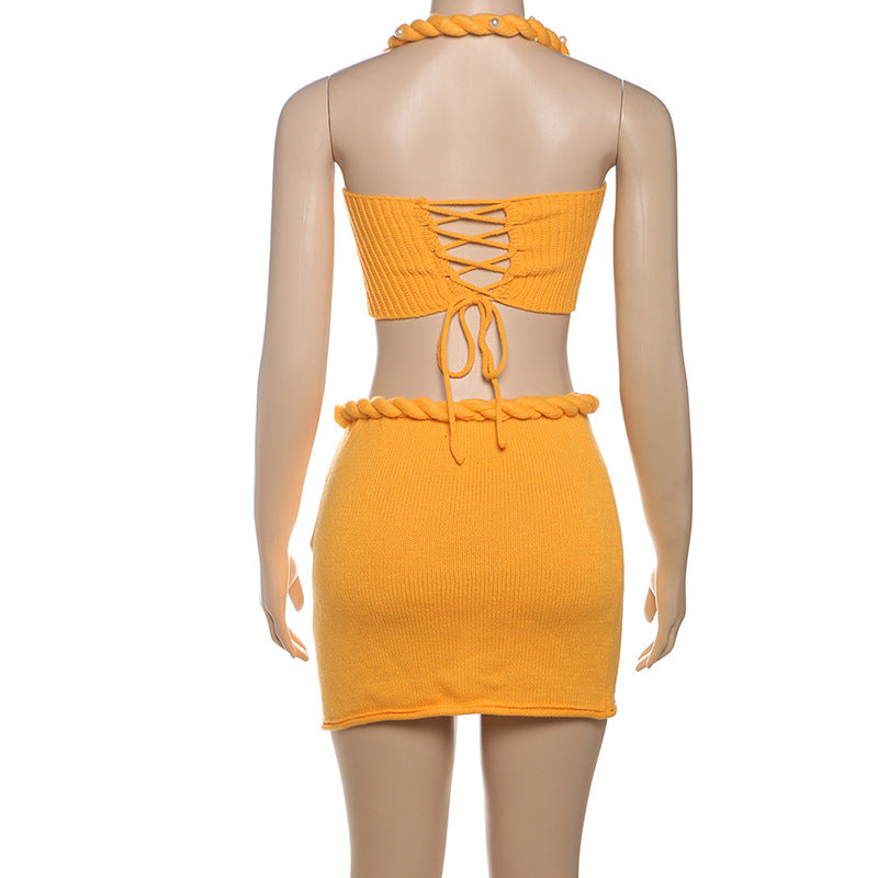 Alice | Bikini Set Sexy Mini Gonna con Top Cropped