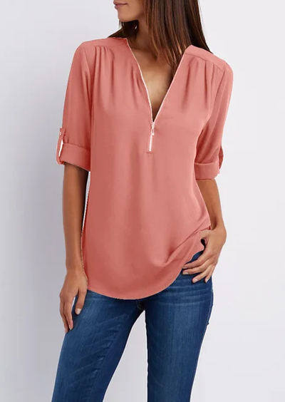 Variant image for Kassidy Blusa Elegante Donna – Cerniera, Poliestere e Spandex-49
