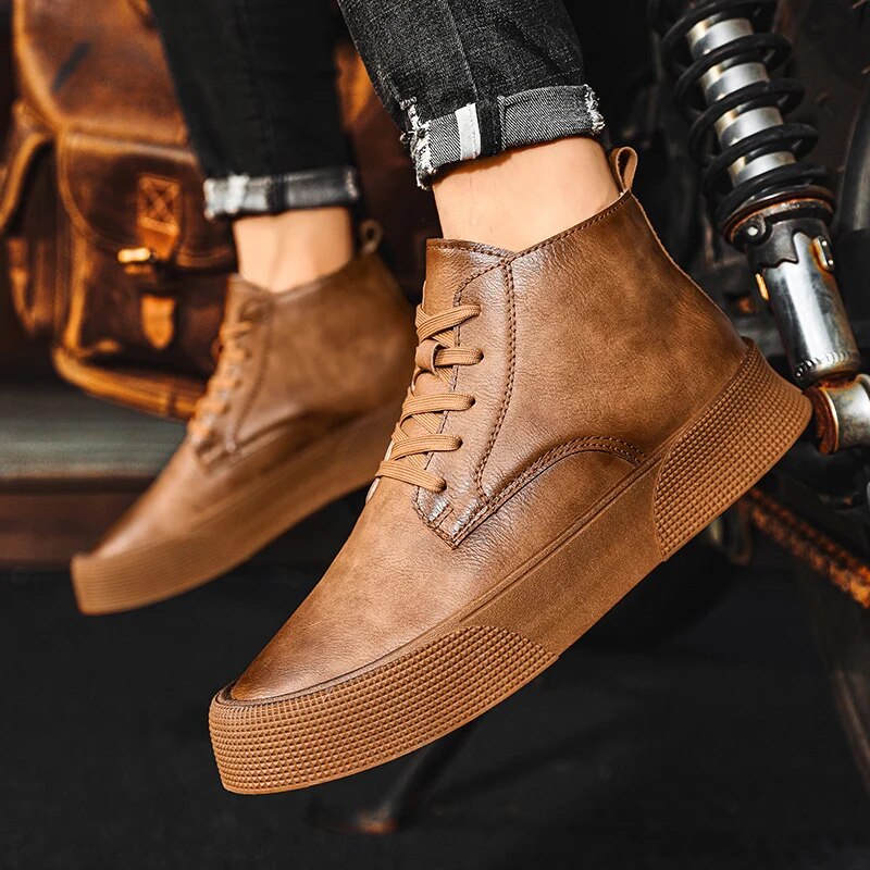 Enzo | Stivali in pelle robusti e alla moda