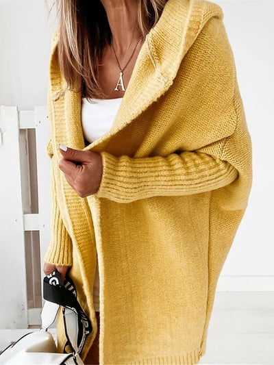 Antonella | Cardigan lungo con cappuccio