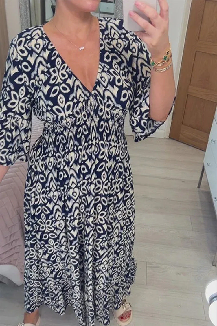 Zelmira | Maxi abito con scollo a V