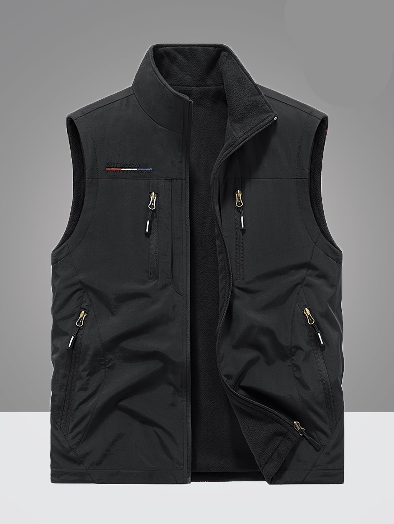 Nicolò | Gilet foderato in pile con tasche multiple