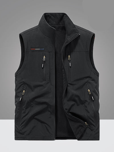 Nicolò | Gilet foderato in pile con tasche multiple