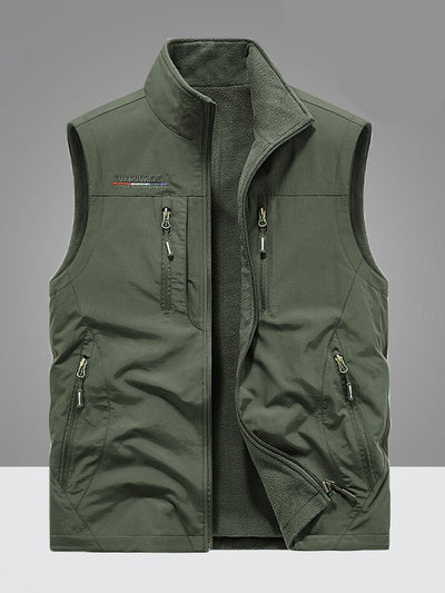 Nicolò | Gilet foderato in pile con tasche multiple