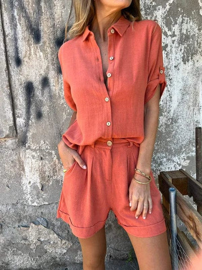 Raffaella｜Camicia in cotone e lino